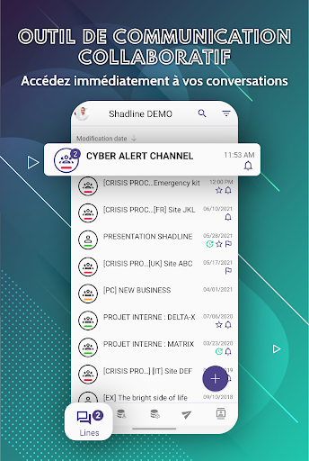 Android application Shadline screenshort