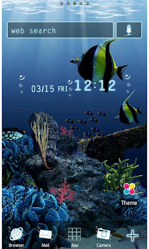Android application Sea Life Wallpaper Theme screenshort