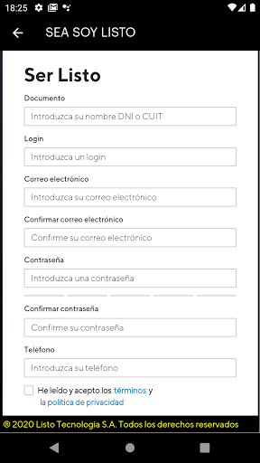 Listo Screen 2
