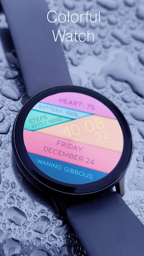Android application Colorful Watch Face screenshort