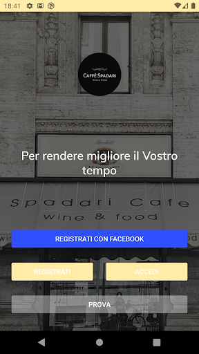 Android application Caffè Spadari screenshort