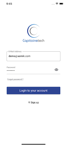 Android application Capitaine Tech screenshort