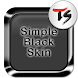 シンプルブラックスキンfor TSキーボード - Androidアプリ