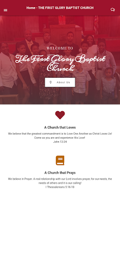 Android application First Glory Missionary Baptist screenshort