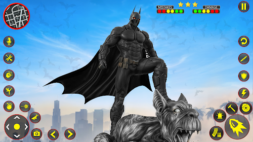 Flying Bat Hero Man Superhero 1
