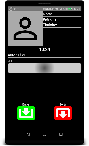 Android application WScheckin screenshort