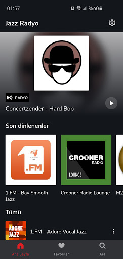 Android application Jazz Radio screenshort