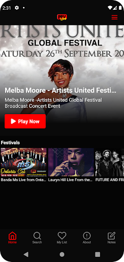 Android application PPV LIVE EVENTS screenshort