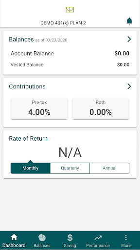 Greenleaf Trust Retirement Screen 2