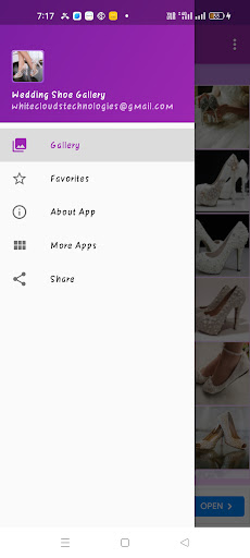 Android application Wedding Shoe Gallery screenshort