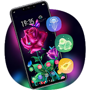 Theme for roses flowers hd launcher V15 Pro