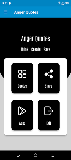 Android application Anger Quotes App screenshort