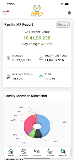 Android application Pragya Investments screenshort