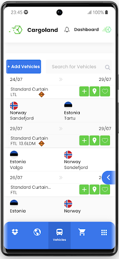 Cargoland - Logistics Platform Screen 2