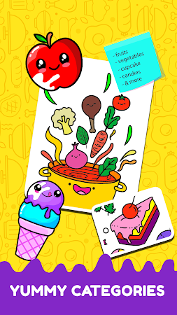Game screenshot Fruits Coloring- Food Coloring apk download