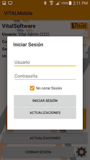 VitalMobile Screen 2