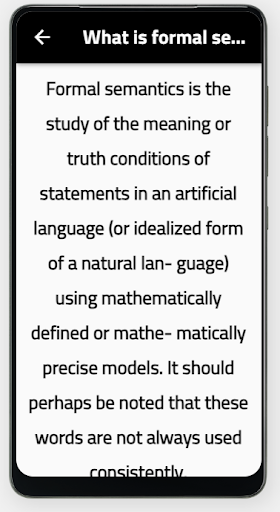 formal semantics Screen 2