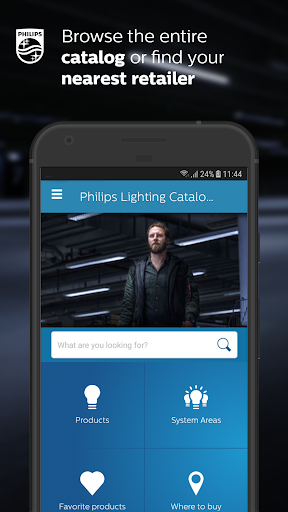 Android application Philips Lighting Catalogue screenshort