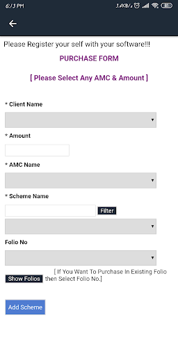 Divya Insurance & Investment Screen 2