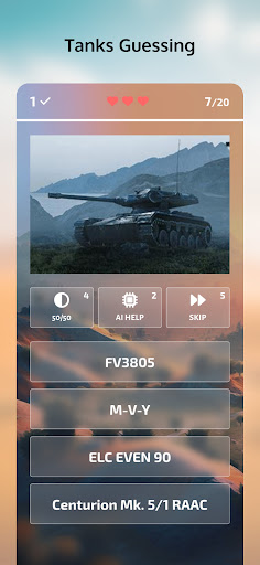 Guess the Tank? WoT Quiz Screen 3