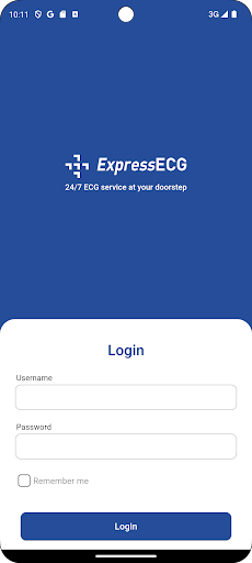 Android application ExpressECG screenshort
