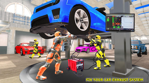 Robot Car Mechanic Workshop Ga Screen 3