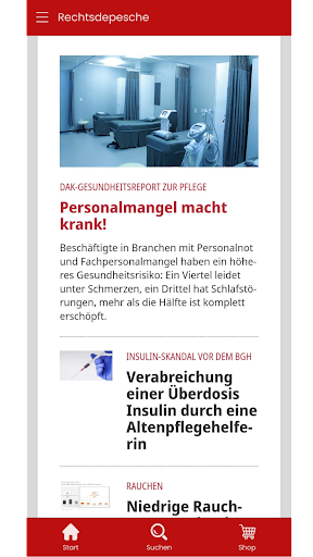 Android application Rechtsdepesche screenshort