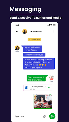 MySchoolr Principal - School A