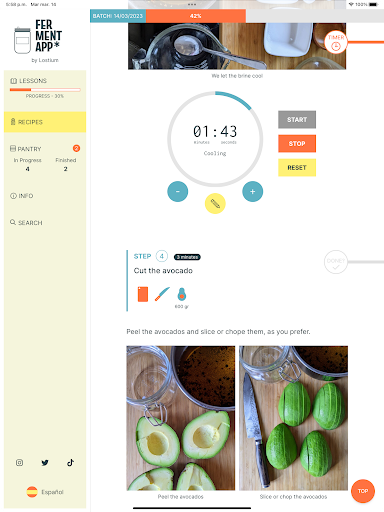 Screenshot of FermentApp