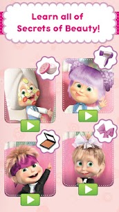 Masha and the Bear: Hair Salon and MakeUp Games 2