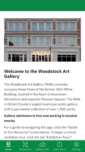 Android application Woodstock Art Gallery screenshort