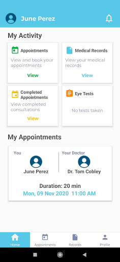 FH TeleEye - Eye Consultation Screen 3