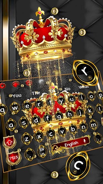  Royal Luxury Crown Keyboard Theme 