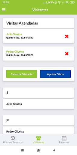 Android application Secullum Acesso screenshort