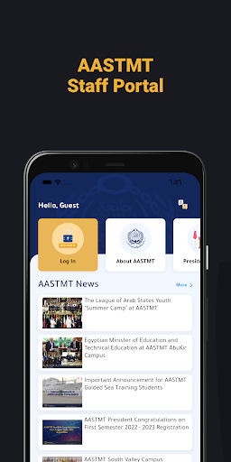 Android application AASTMT Staff screenshort