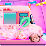 Cover Image of Download Girly Ice Cream Truck Car Wash  APK