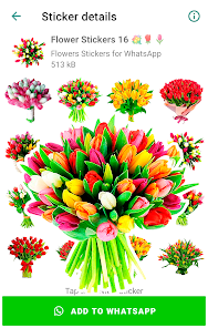 Captura de Pantalla 7 Stickers Flores para WhatsApp android