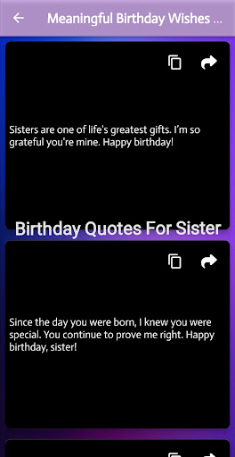 Birthday Quotes For Sister Screen 3