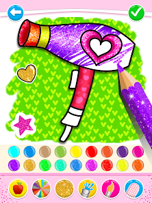 Captura de Pantalla 12 Glitter Toy Hearts para colore android