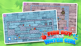 Fogo menino e menina da água -Forest Temple Maze Android Jogos APK