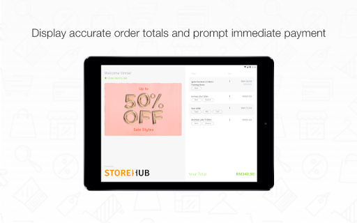 StoreHub Customer Display Screen 2