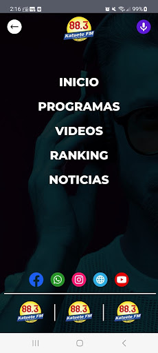 Radio Katueté 88.3 FM Screen 3