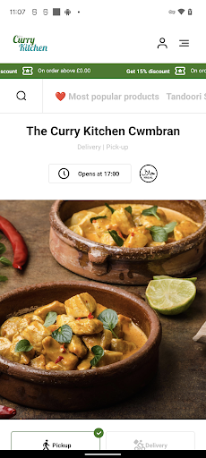 Android application The Curry Kitchen Cwmbran screenshort
