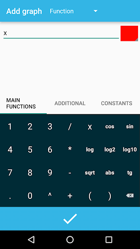 Grapher - graphing calculator Screen 2