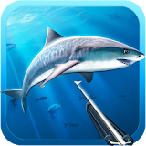 Hunter underwater spearfishing icon