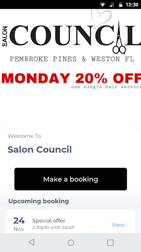 Android application Salon Council screenshort