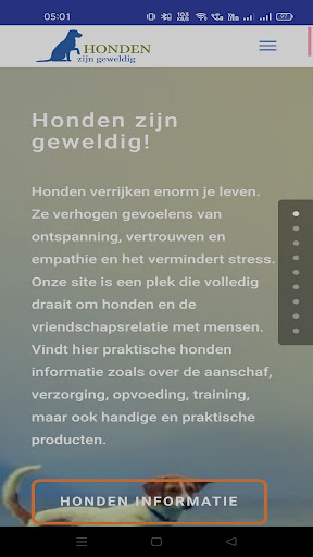 Android application Honden Geweldig screenshort