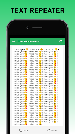 Android application Text Repeater & Spam Text screenshort
