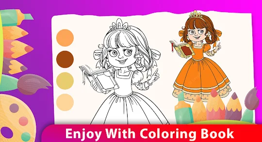 Princess Coloring Book