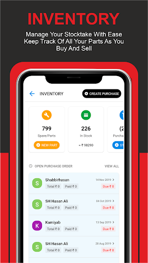 Sayaaraa Garage Management Sys Screen 3
